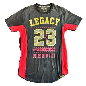 Switch Remarkable Mens Legacy 23 Graphic T-Shirt Blk Red Gold Size M 100% Cotton